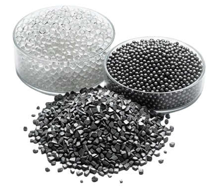 Steel shots , Steel Grit , Glass beads Steel shots , Steel Grit , Glass beads