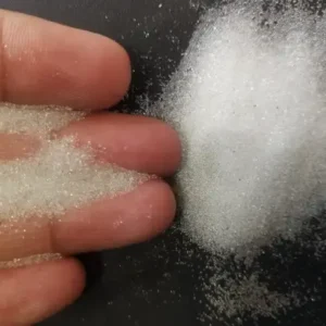 Coarse GB-08 spherical glass bead abrasive 125-250 micron for industrial shot peening and heavy rust removal.