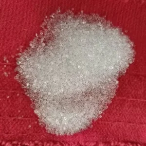 Coreblast Solutions GB-7 glass bead abrasive, 212-300 micron size for industrial sandblasting.